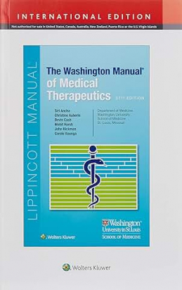 The Washington Manual of Medical Therapeutics Thirty-seventh edition, International Edition