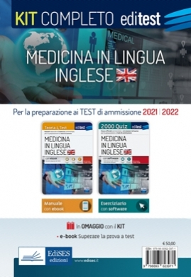Test Medicina Inglese 2021: Kit Completo